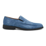 Bruno Magli Raging Suede Slip-on Shoes Light Blue