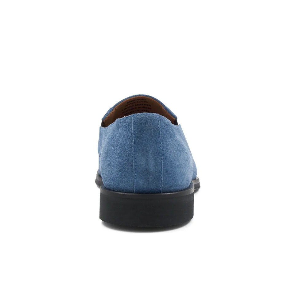 Bruno Magli Raging Suede Slip-on Shoes Light Blue