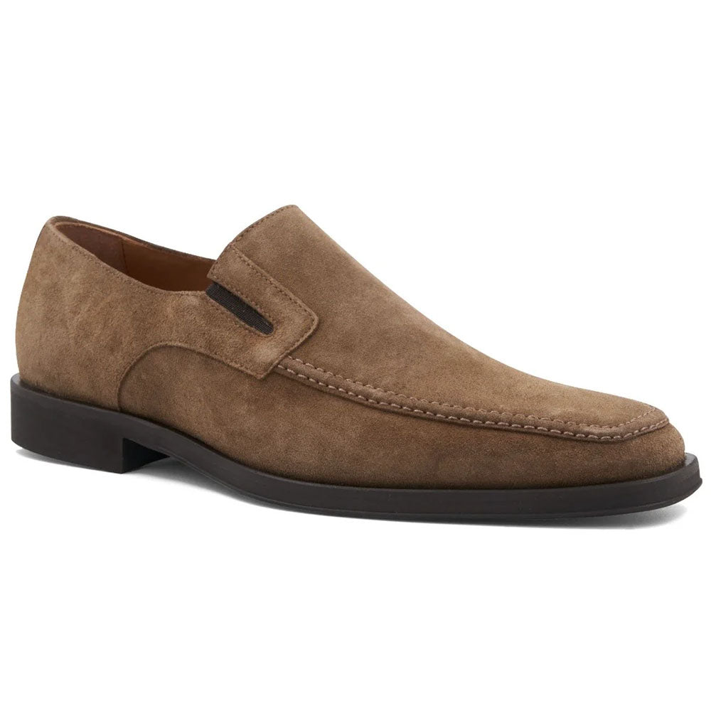 Bruno Magli Raging Suede Slip-on Shoes Taupe