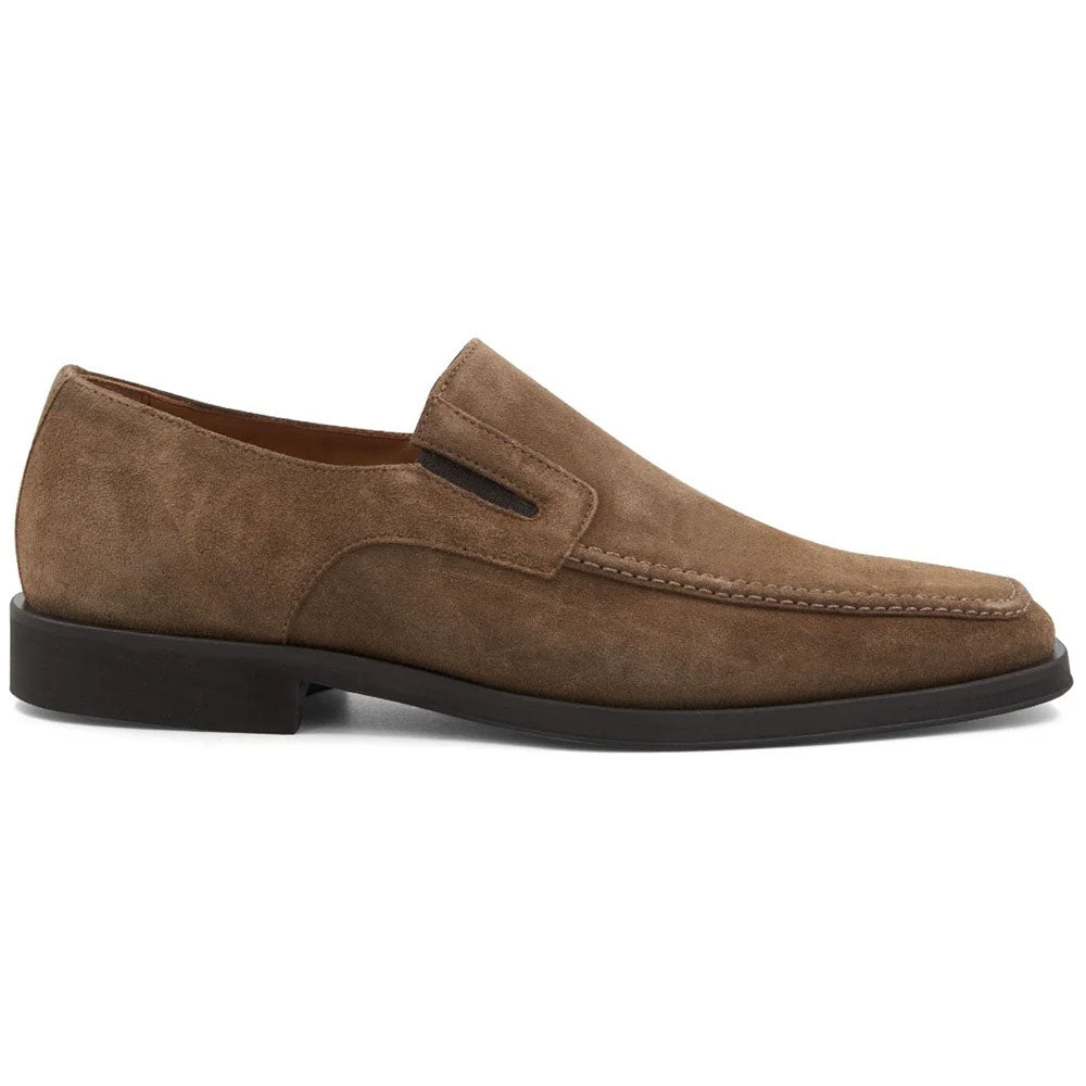 Bruno Magli Raging Suede Slip-on Shoes Taupe