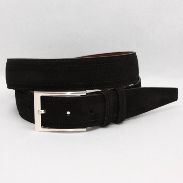 Torino Leather  Italian Suede - Black