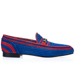 Superglamourous Jadida Rafia Loafers Blue