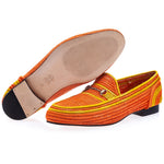 Superglamourous Jadida Rafia Loafers Orange
