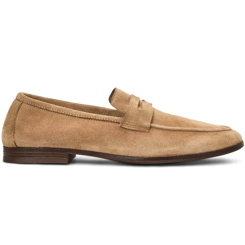 Aquatalia Jon Suede Penny Loafer Tan