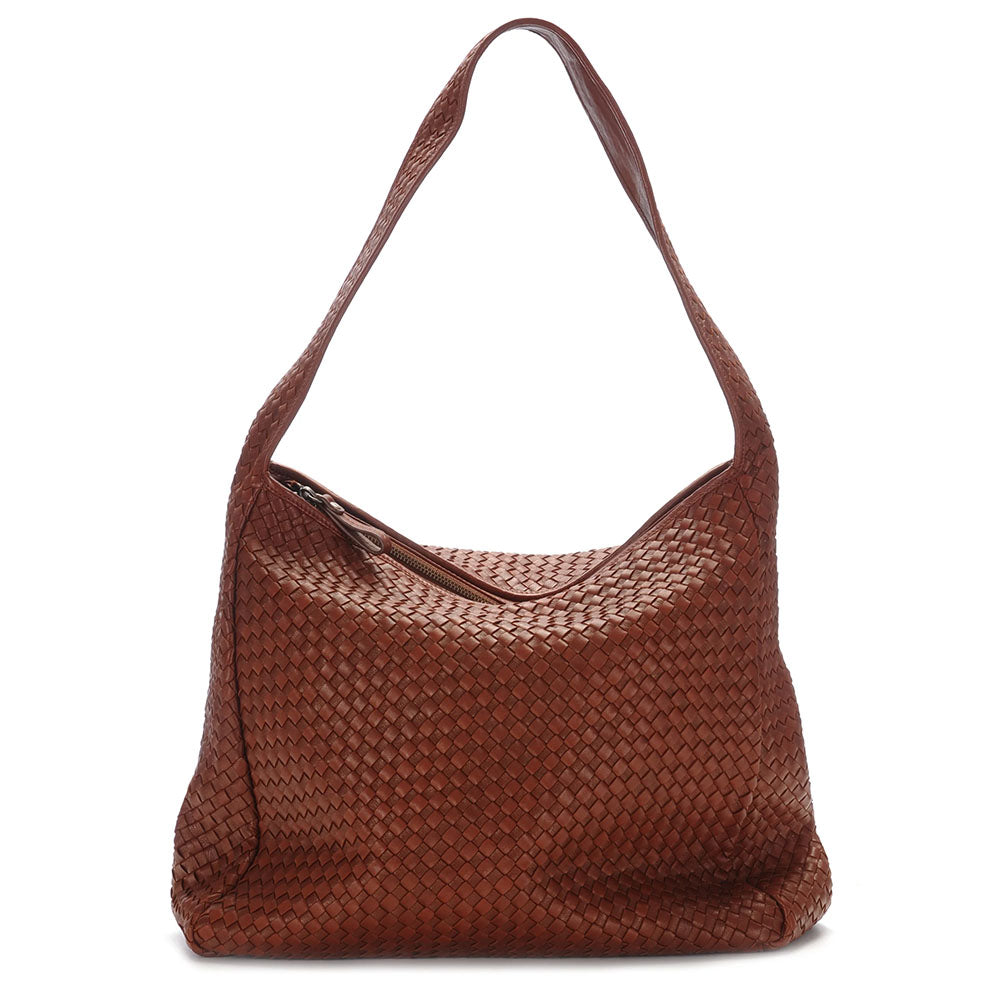 Robert Zur Women's Jo True Glove Woven Zipper Purse Luggage
