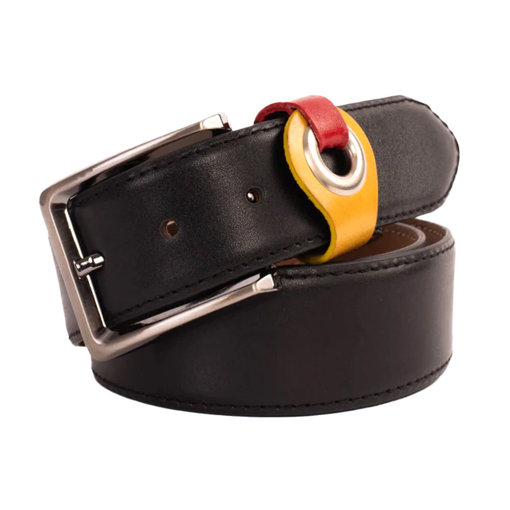 Vinci Leather The Jackie Black Leather Belt