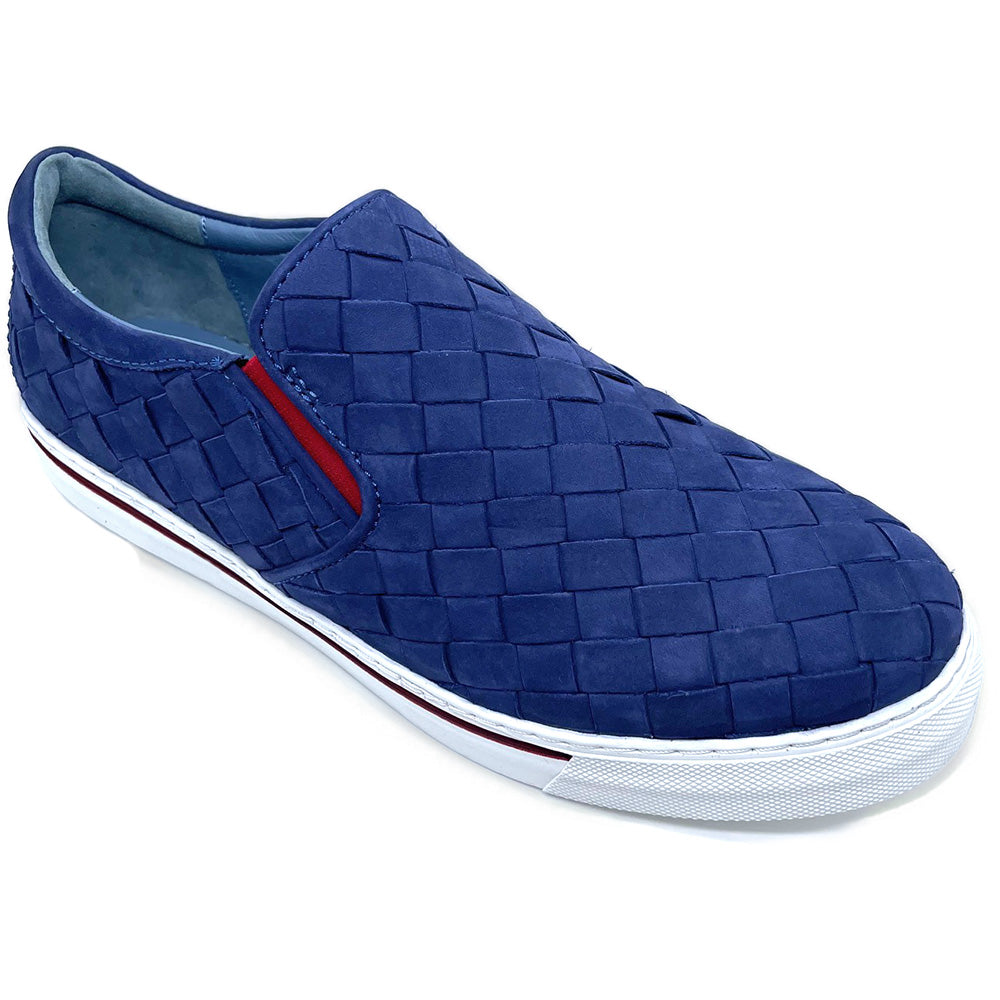 Robert Zur James 13 Suede Slip-on Sneaker Royal