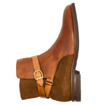 Zelli Jodphur Italian Calfskin & Suede Boot Cognac (46-600-CGN)