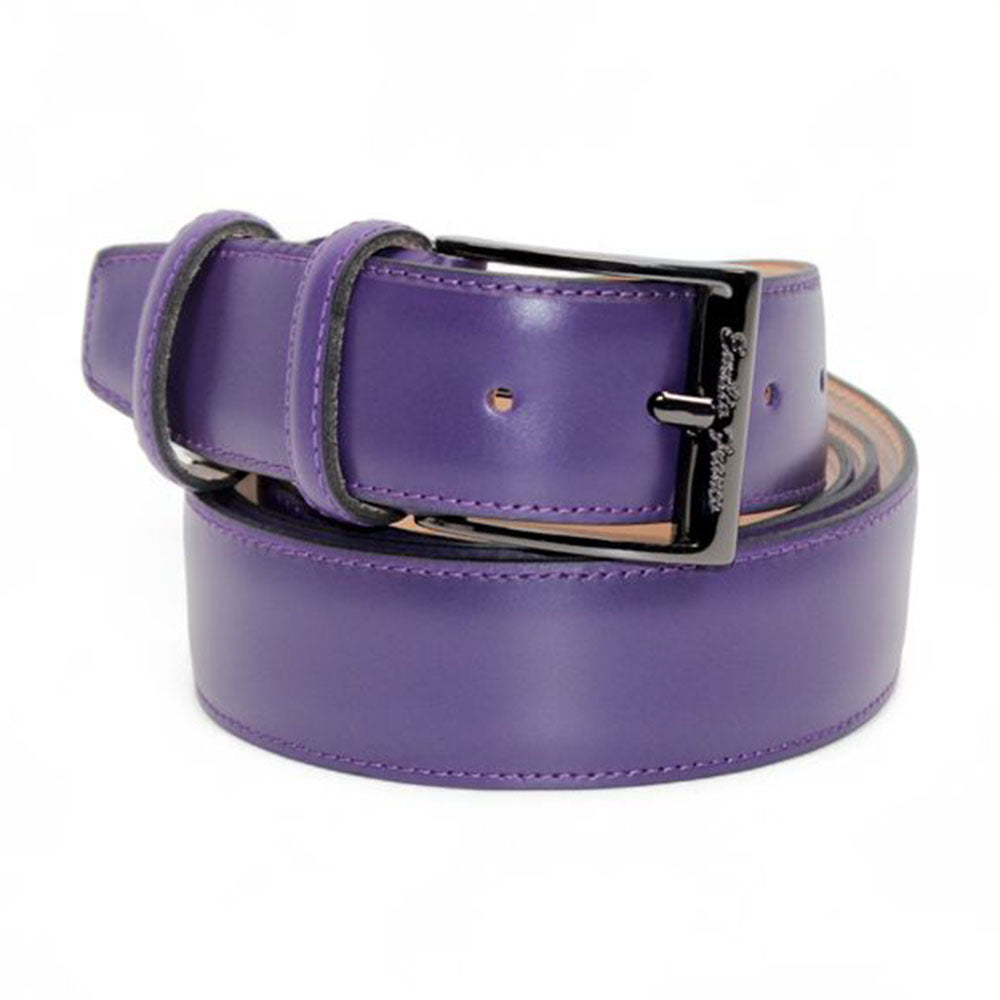 Emilio Franco 201 Leather Belt Purple