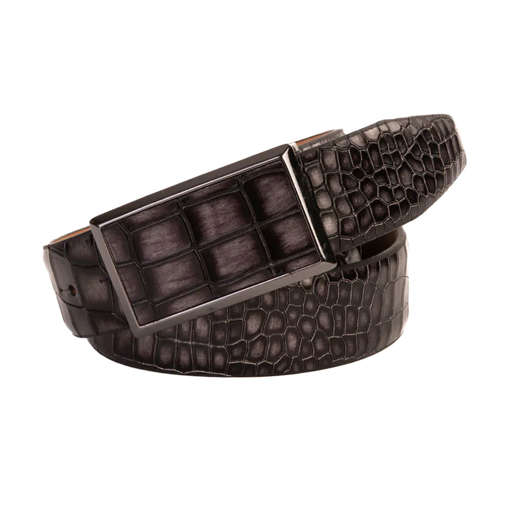 Vinci Leather The Mississippi Leather Belt Grey