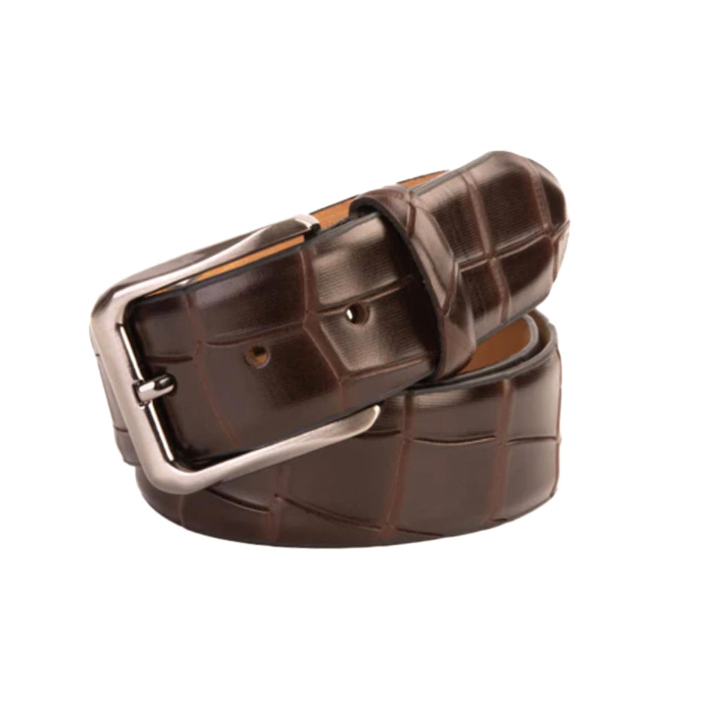 Vinci Leather The Patton Brown Color Calfskin Belt