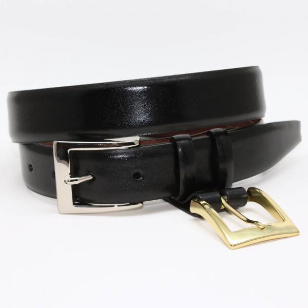 Torino Leather Krinkle Calf Aniline Leather-Black