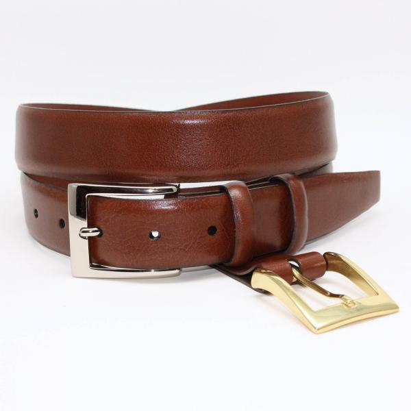 Torino Leather Krinkle Calf Aniline Leather-Cognac