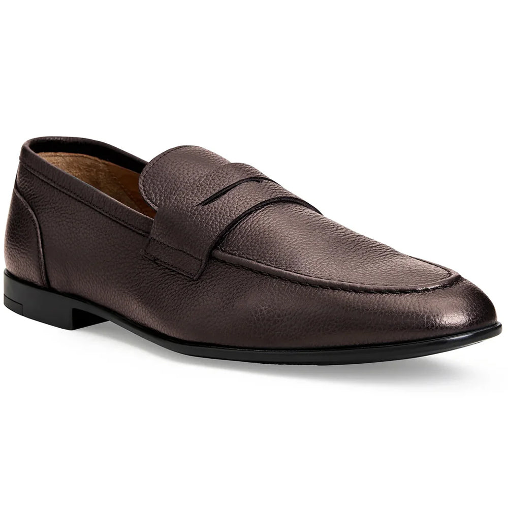 Bruno Magli Lastra Leather Slip-on Loafers Brown