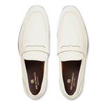 Bruno Magli Lastra Leather Slip-on Loafers Off White