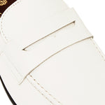 Bruno Magli Lastra Leather Slip-on Loafers Off White