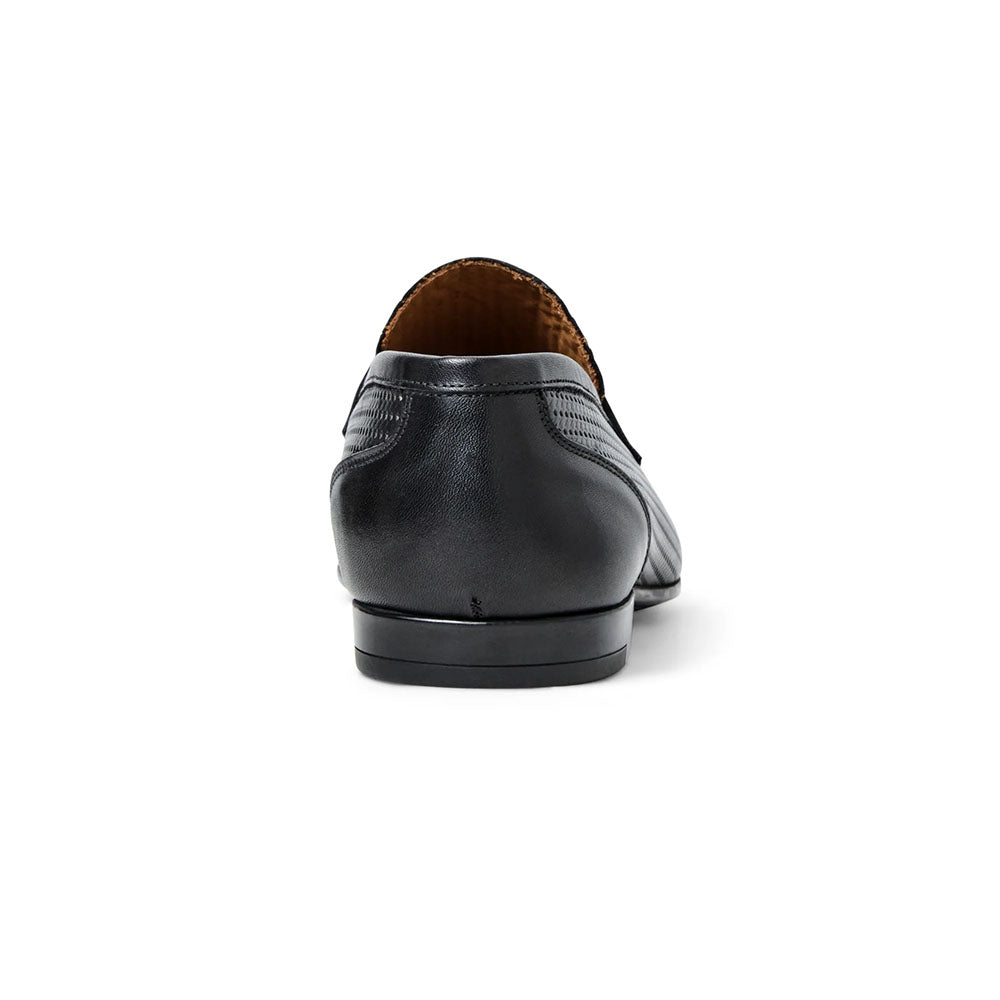Bruno Magli Lastra Woven Leather Slip-on Loafers Black