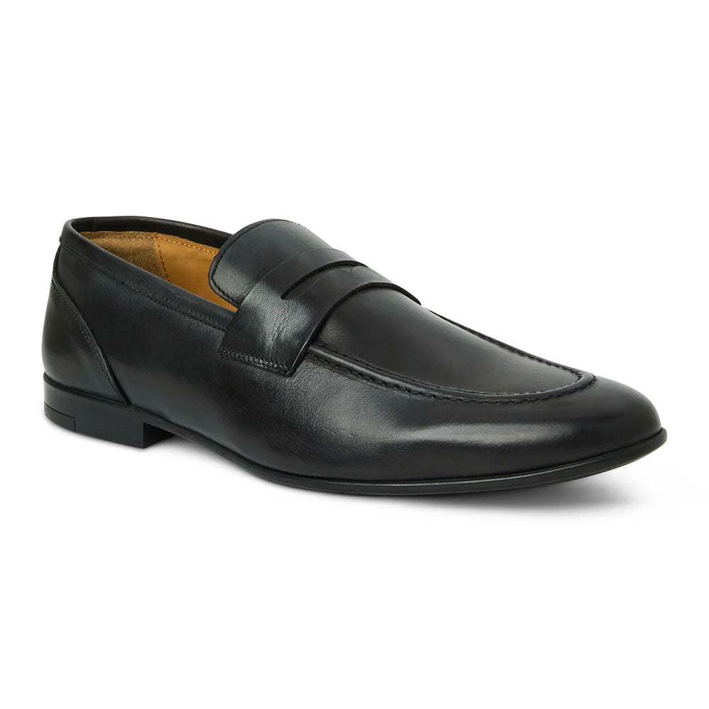 Bruno Magli Lastra Calfskin Penny Loafer Black