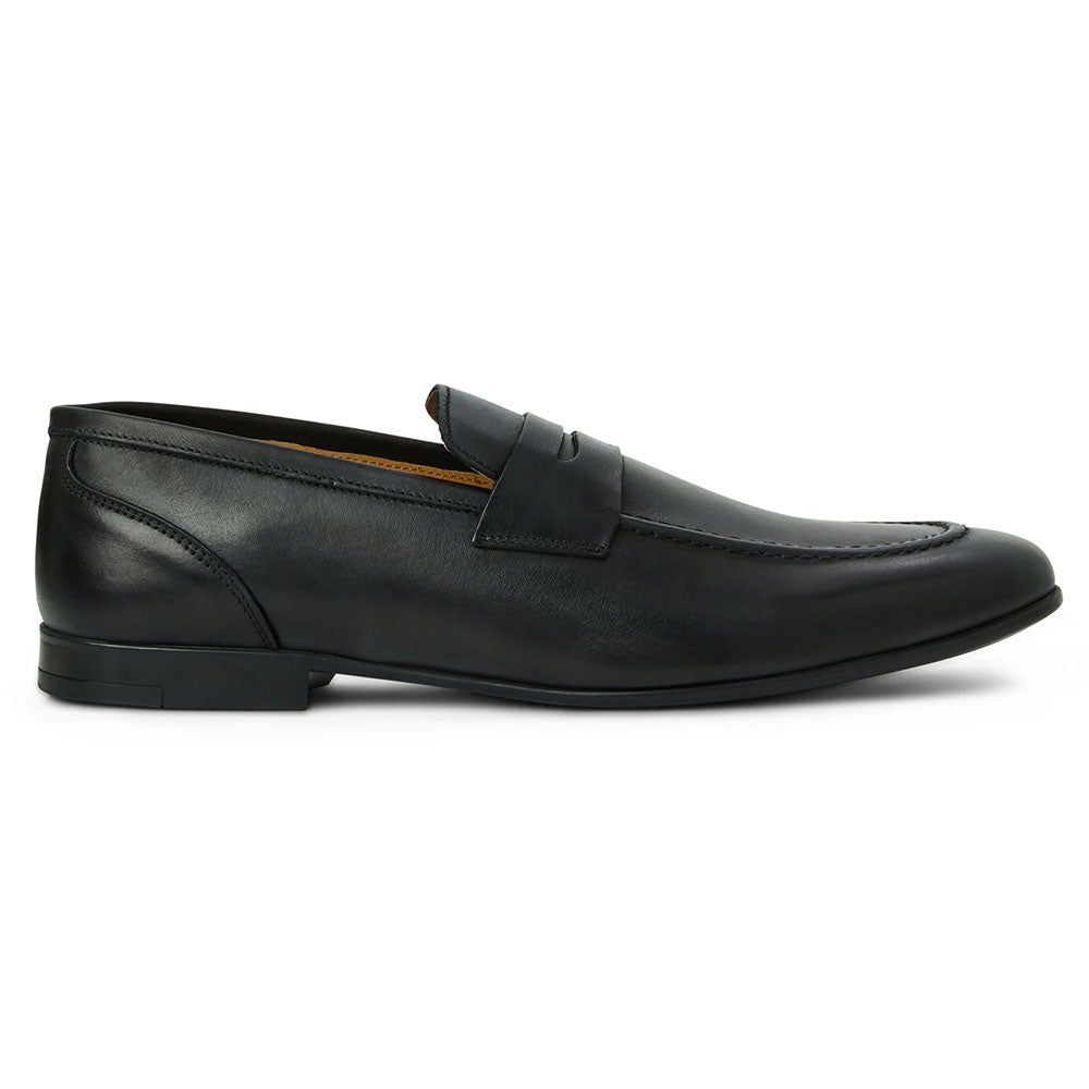 Bruno Magli Lastra Calfskin Penny Loafer Black