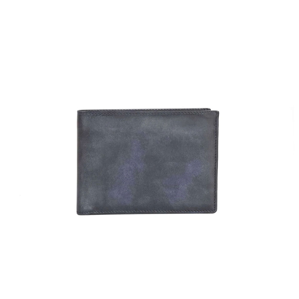 Il Gergo Luis 1 Calfskin Bi-Fold Wallet Antracite
