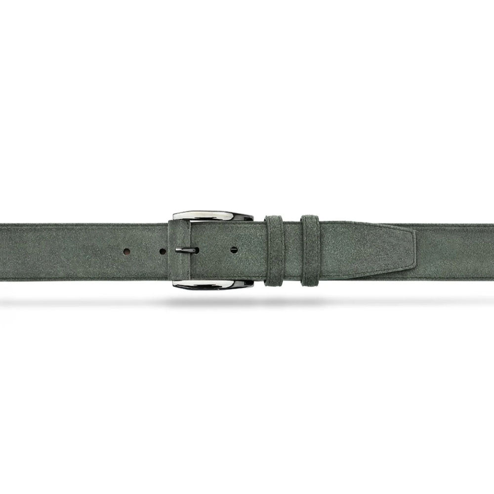 Moreschi Laquattro Suede Belt Sage