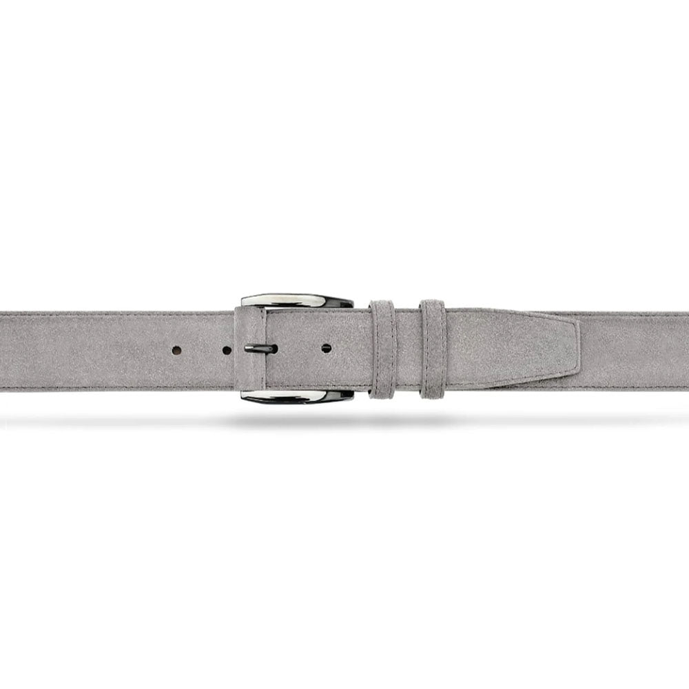 Moreschi Laquattro Suede Belt Stone
