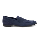 Bruno Magli Lastra Suede Slip-on Loafers Navy