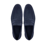 Bruno Magli Lastra Suede Slip-on Loafers Navy