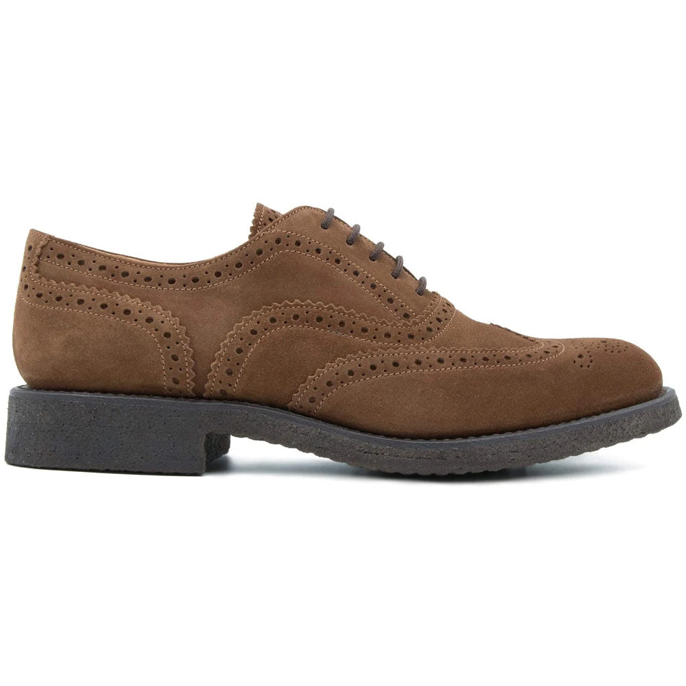 Il Gergo Lawyer Suede Wingtip Oxford Mink
