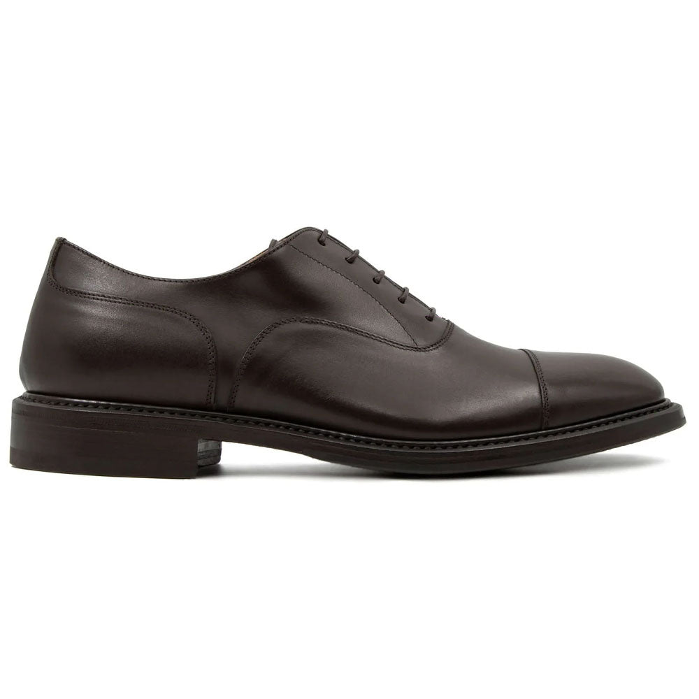 Il Gergo Leader Leather Cap Toe Oxford Brown