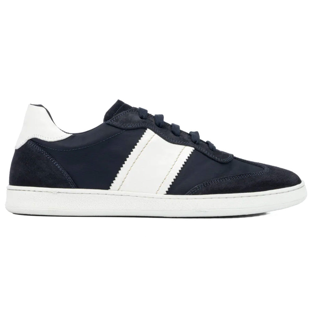 Aquatalia Biagio Suede & Leather Sneaker Navy Combo