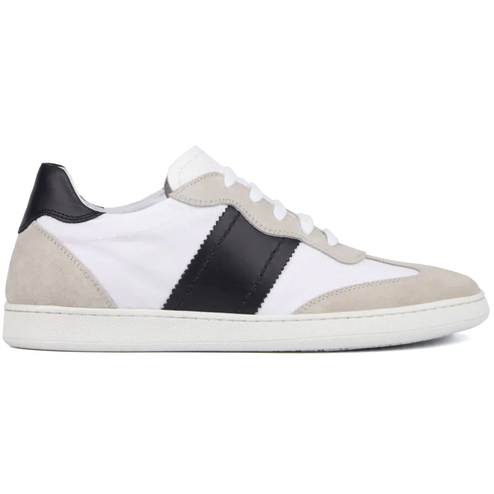 Aquatalia Biagio Suede & Leather Sneaker Ice Combo