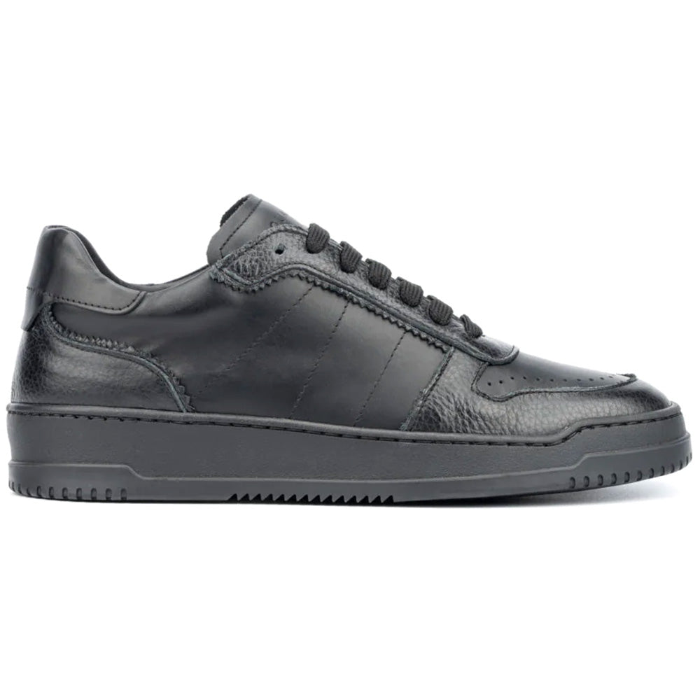 Aquatalia Cristo Leather Sneaker Black