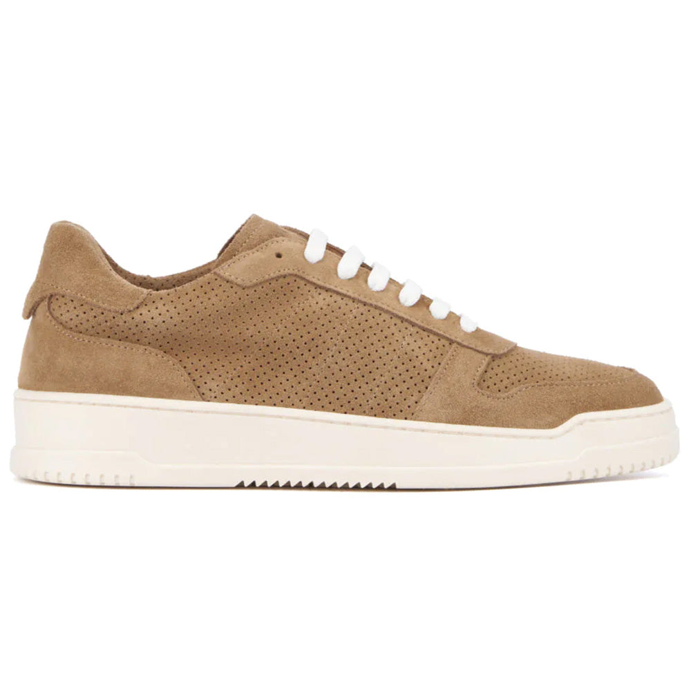 Aquatalia Cristo Suede Sneaker Dark Sand