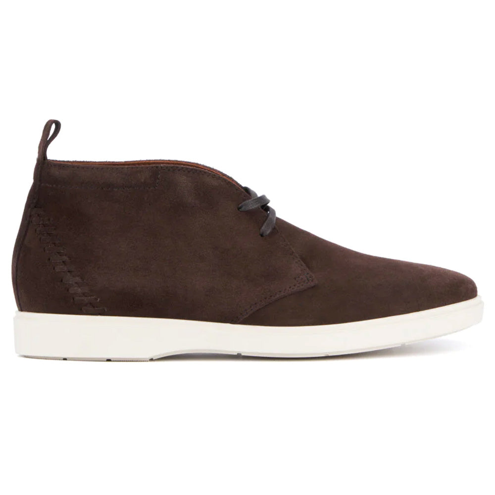 Aquatalia Florian Weatherproof Suede Chukka Boot Dark Brown