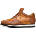 Mauri M770/4 Bolt Ostrich Leg & Nappa Sneaker Chestnut / Cognac