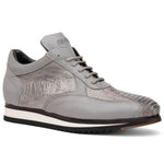Mauri M770/4 Bolt Ostrich Leg & Nappa Sneaker Light Grey