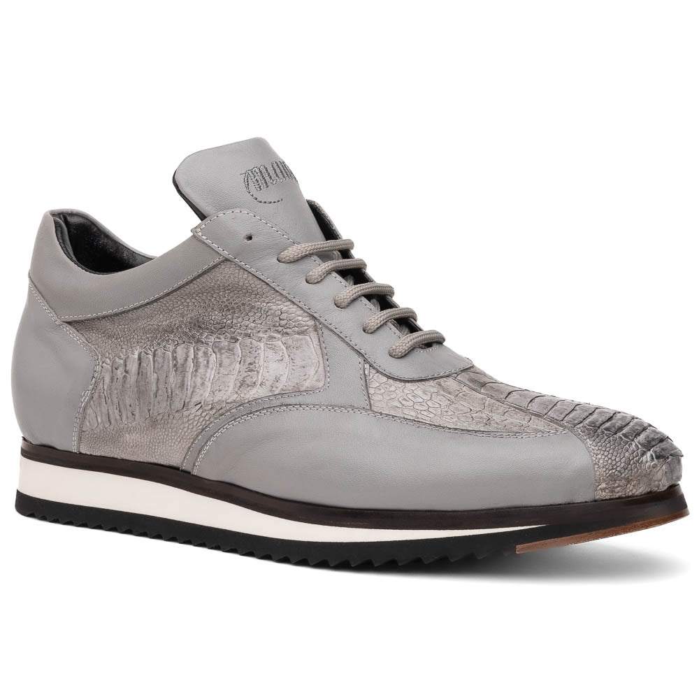 Mauri M770/4 Bolt Ostrich Leg & Nappa Sneaker Light Grey