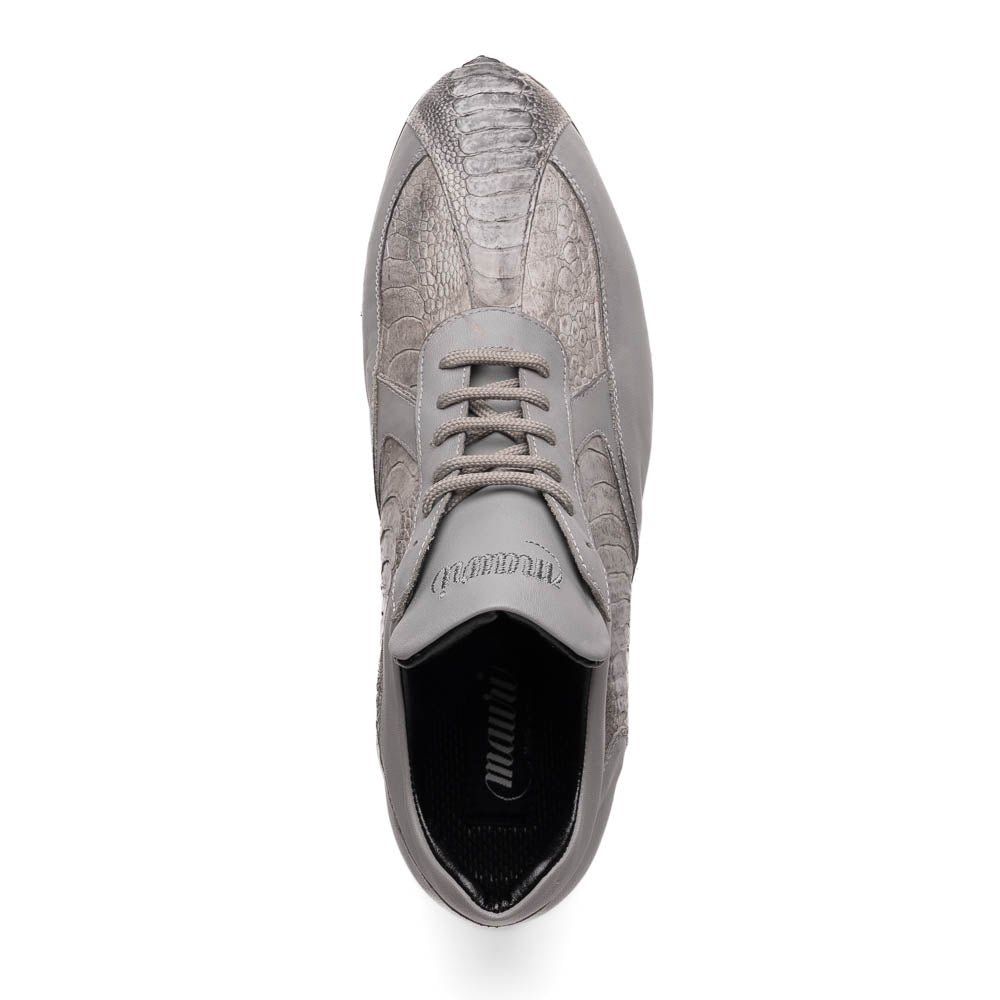 Mauri M770/4 Bolt Ostrich Leg & Nappa Sneaker Light Grey