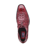 Mauri M777 Crocodile & Hornback Shoes Burgundy (Special Order)