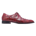 Mauri M777 Crocodile & Hornback Shoes Burgundy (Special Order)