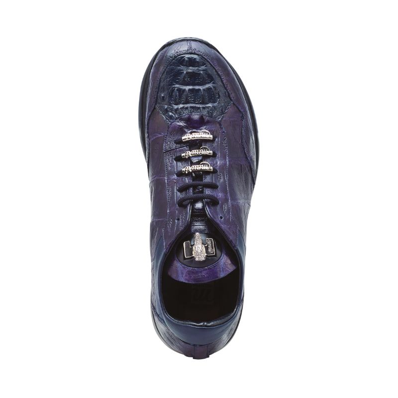 Mauri M789 Everglades Crocodile & Hornback Sneakers Wonder Blue (Special Order)