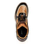 Mauri M797 Baby Croc / Patent Leather Sneakers Sport Rust & Champagne