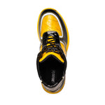 Mauri M797 Baby Croc / Patent Leather Sneakers Black & Yellow (Special Order)