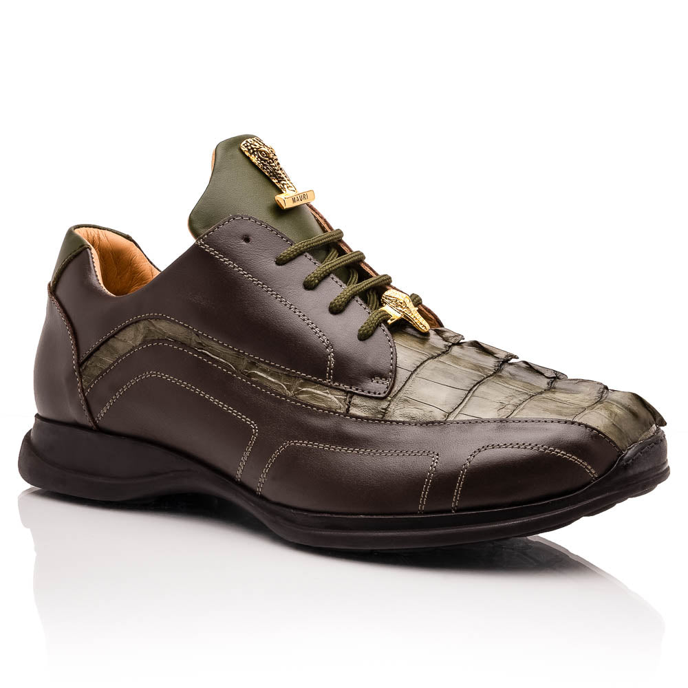 Mauri M799 Hornback / Nappa Sneakers Sport Rust & Money Green