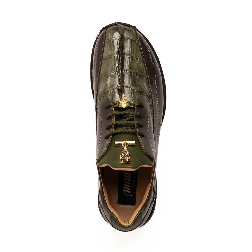 Mauri M799 Hornback / Nappa Sneakers Sport Rust & Money Green