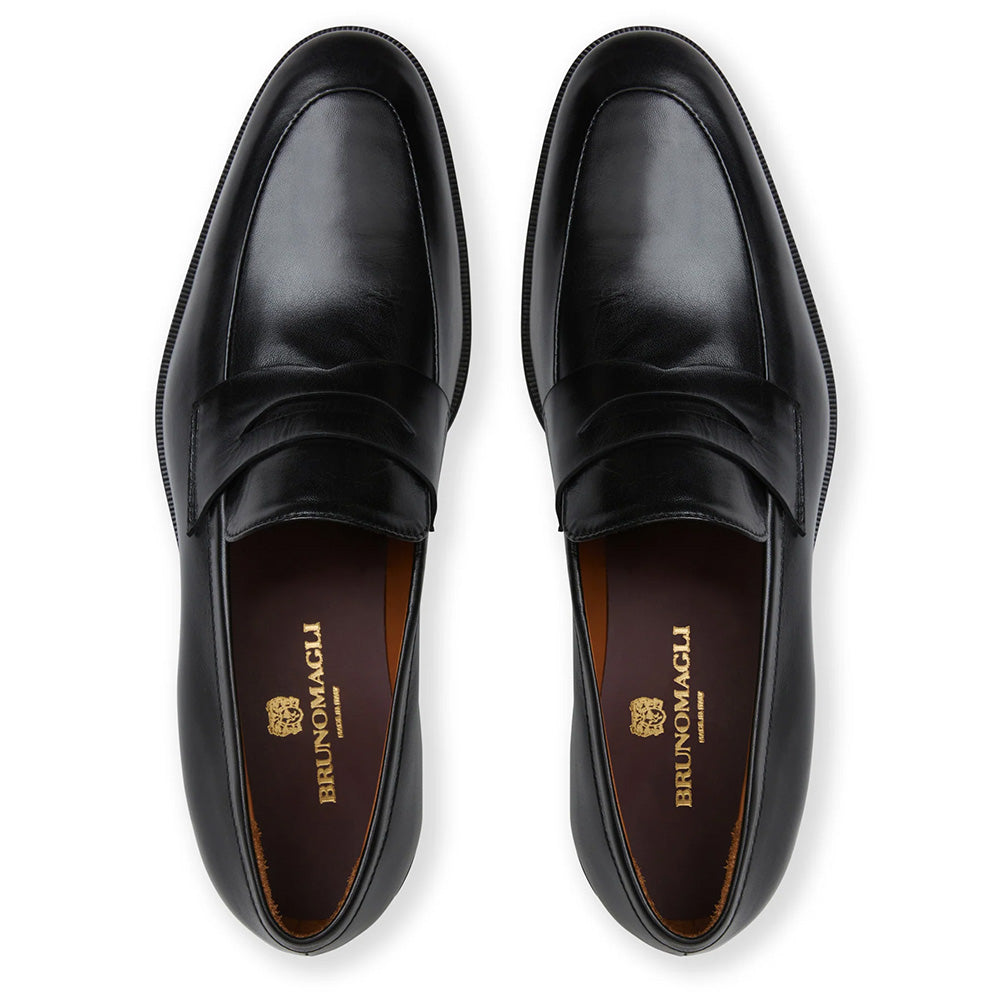 Bruno Magli Maioco Leather Slip On Loafer Black