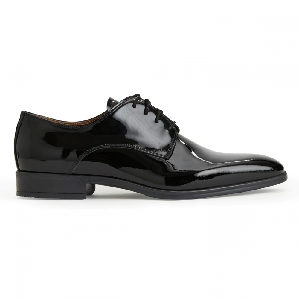 Bruno Magli Classic Formal Patent Leather Derby Black