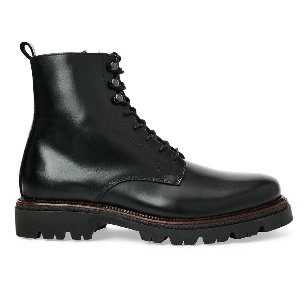 Bruno Magli Malibu Calfskin Lace-Up Boot Black