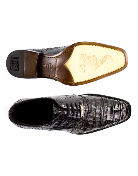 Belvedere Marcello Crocodile Cap Toe Brogues Brown